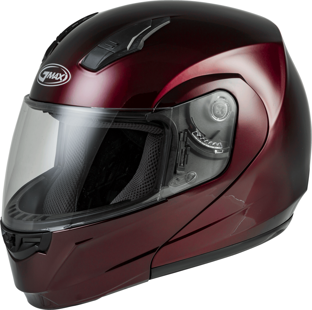 Md 04 Modular Helmet Wine Red 2x