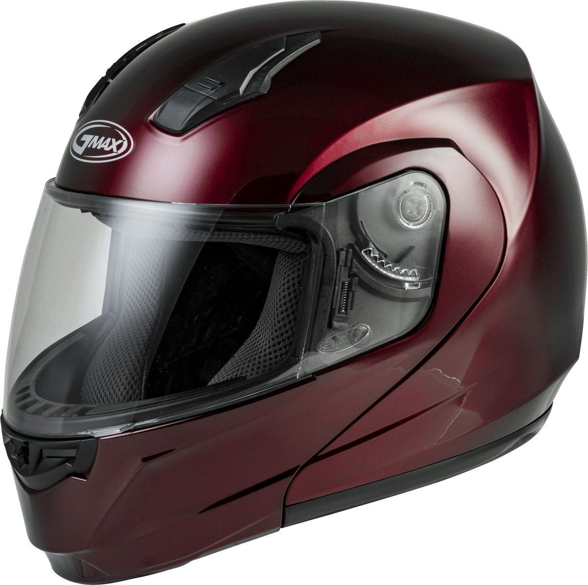 Md 04 Modular Helmet Wine Red 2x