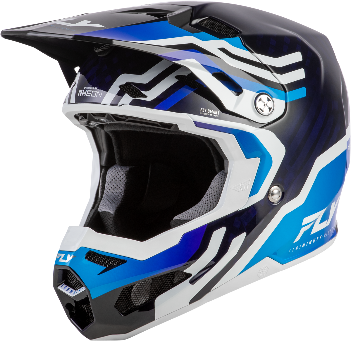 Formula S Carbon Byte Helmet Blue Carbon/Blue/White Sm