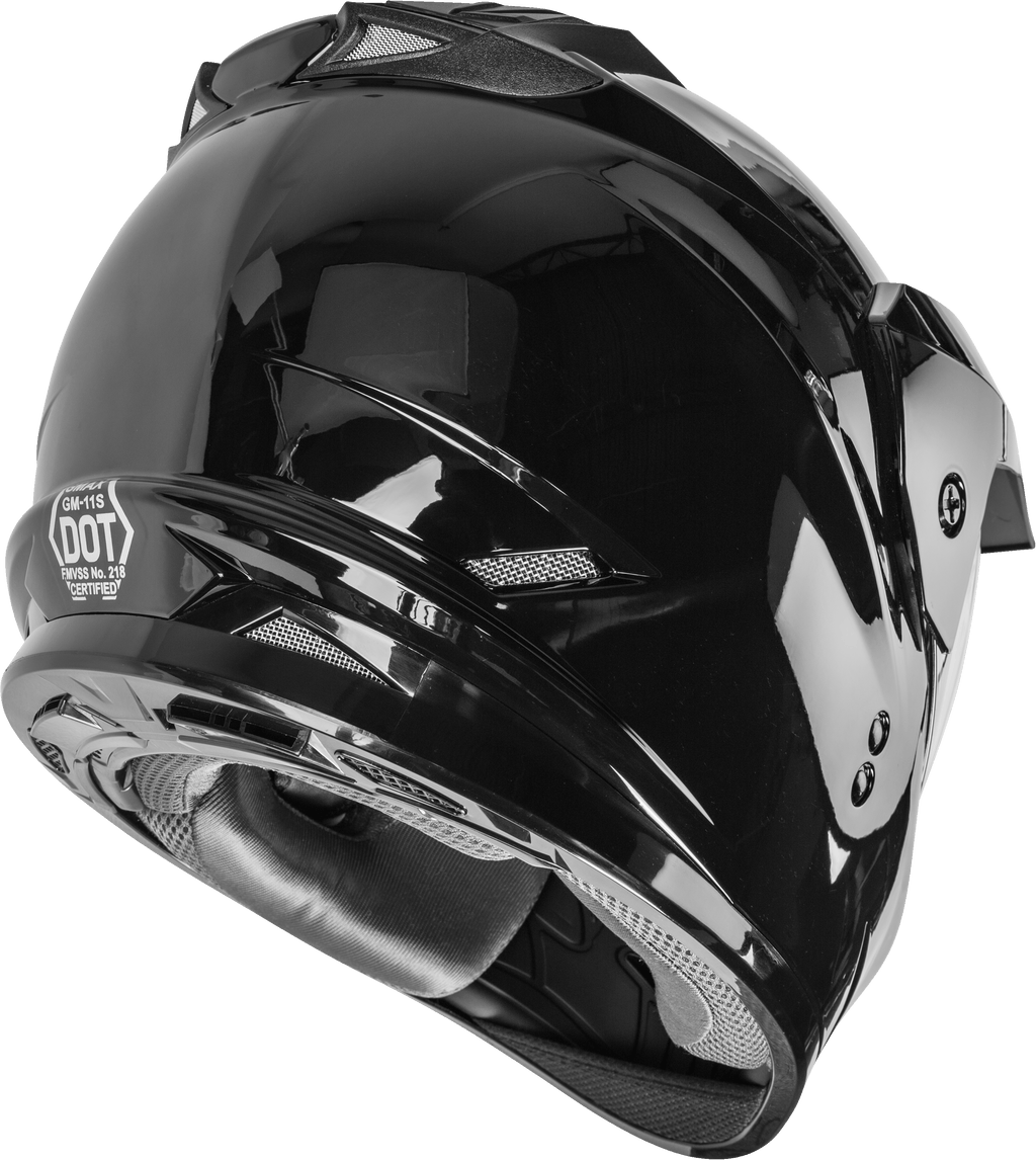 Gm 11 Dual Sport Helmet Black  Xs