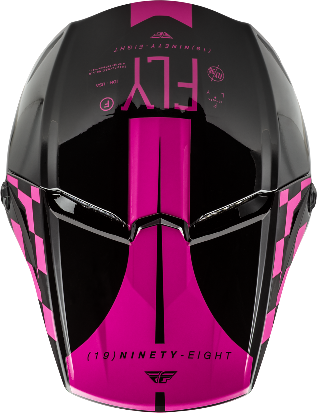 Yth Kinetic Lite Rival Helmet Gloss Black/Pink Ym