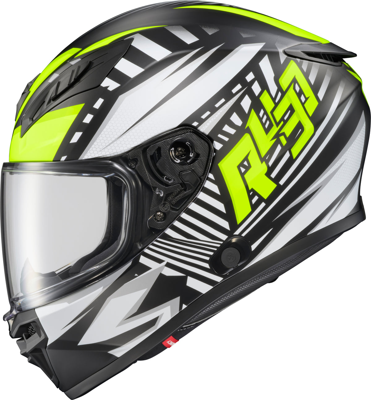 Exo R430 Full Face Helmet Head Trip Hi Viz Xl