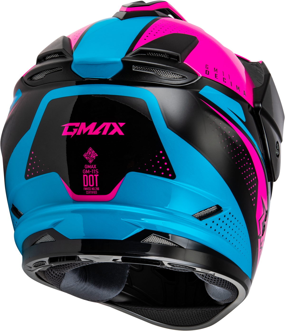 Gm 11 Decima Helmet Black/Pink/Blue Md