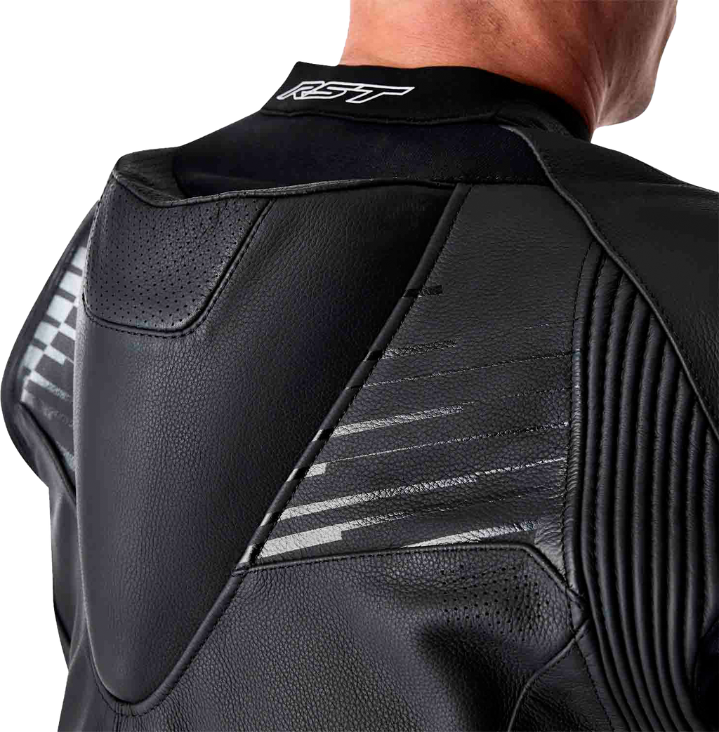 Tractech Evo D3o Jacket Blk/Whi Leather Md