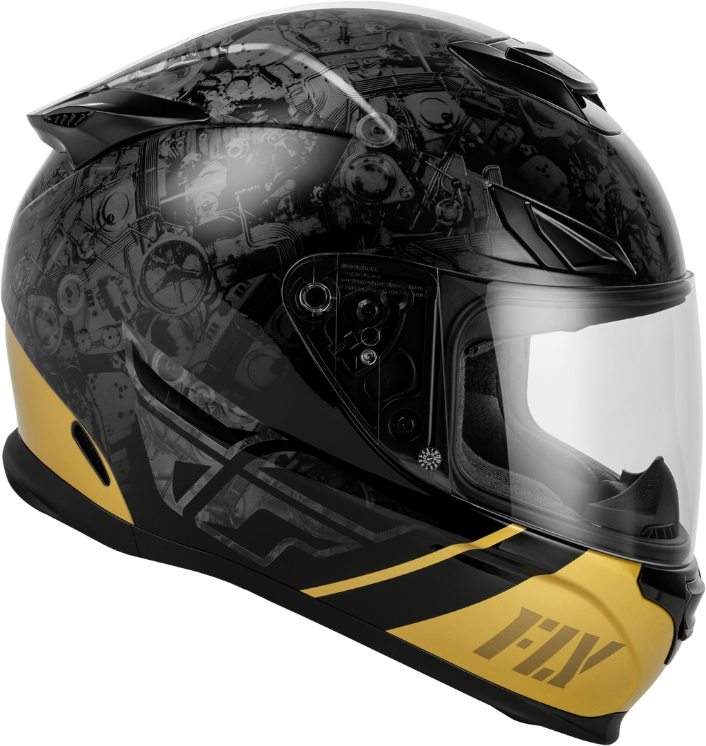 Sentinel Mech Helmet Black/Grey/Gold Xs