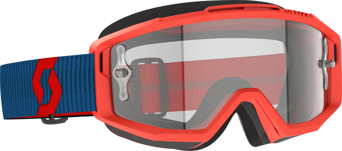 Split Otg Goggle Drk Blue/Neon Rd Clear Works