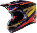 Supertech S M10 Era Helmet Gold Ylw/Rio Red Glossy Md