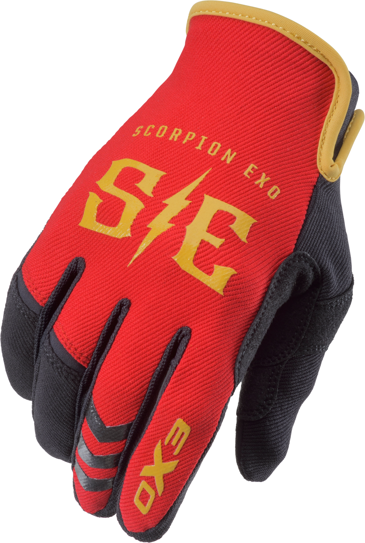Air Stretch Gloves Charge Red/Gold Xl