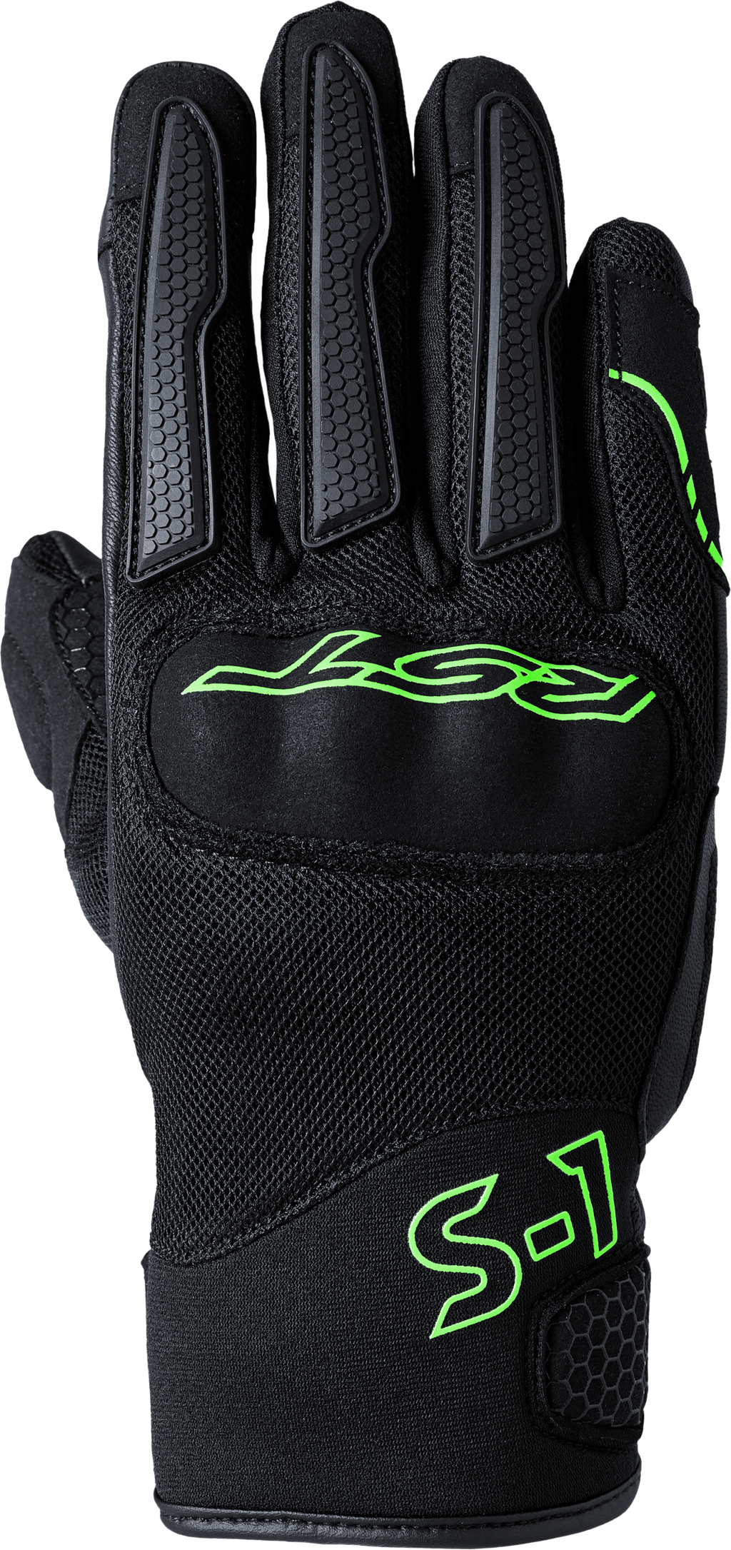 S1 Mesh Ce Glove Black/Neon Green  2xl