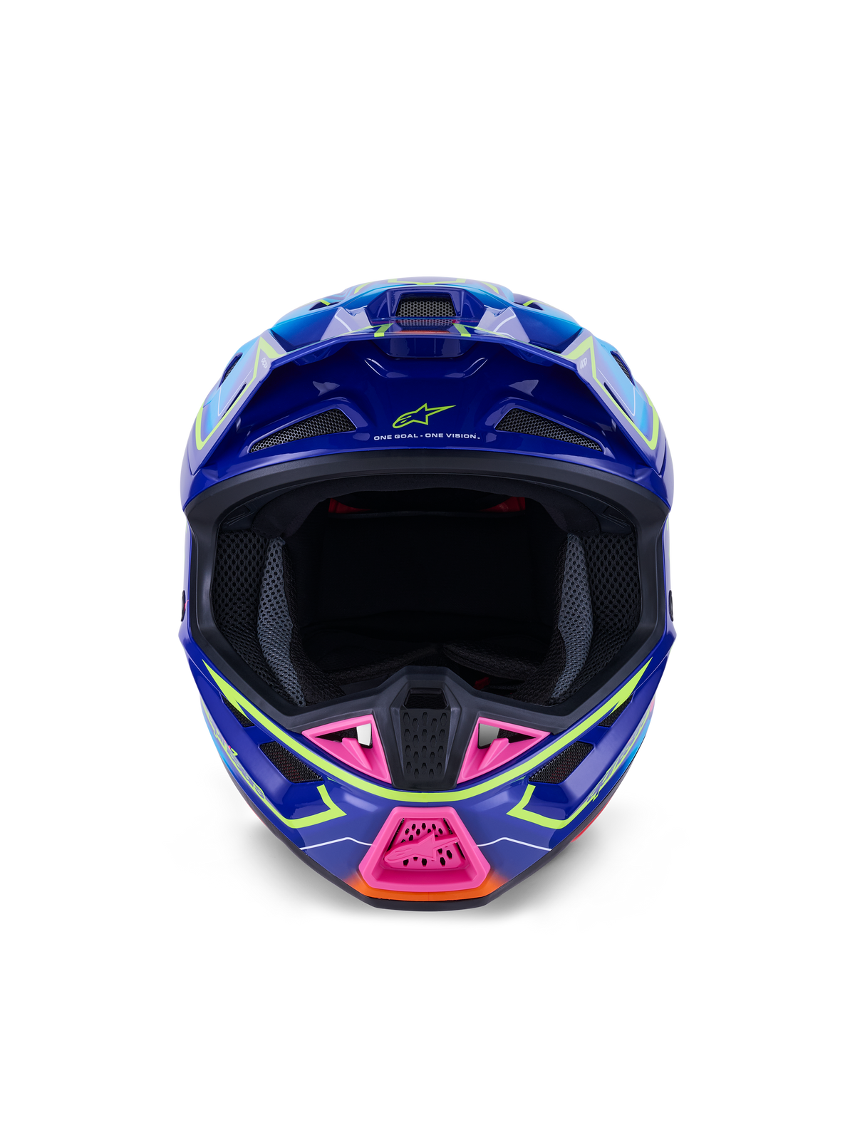 Sm7 Cast Helmet Blue/Pnk/Ylw Fluo Glossy Xl
