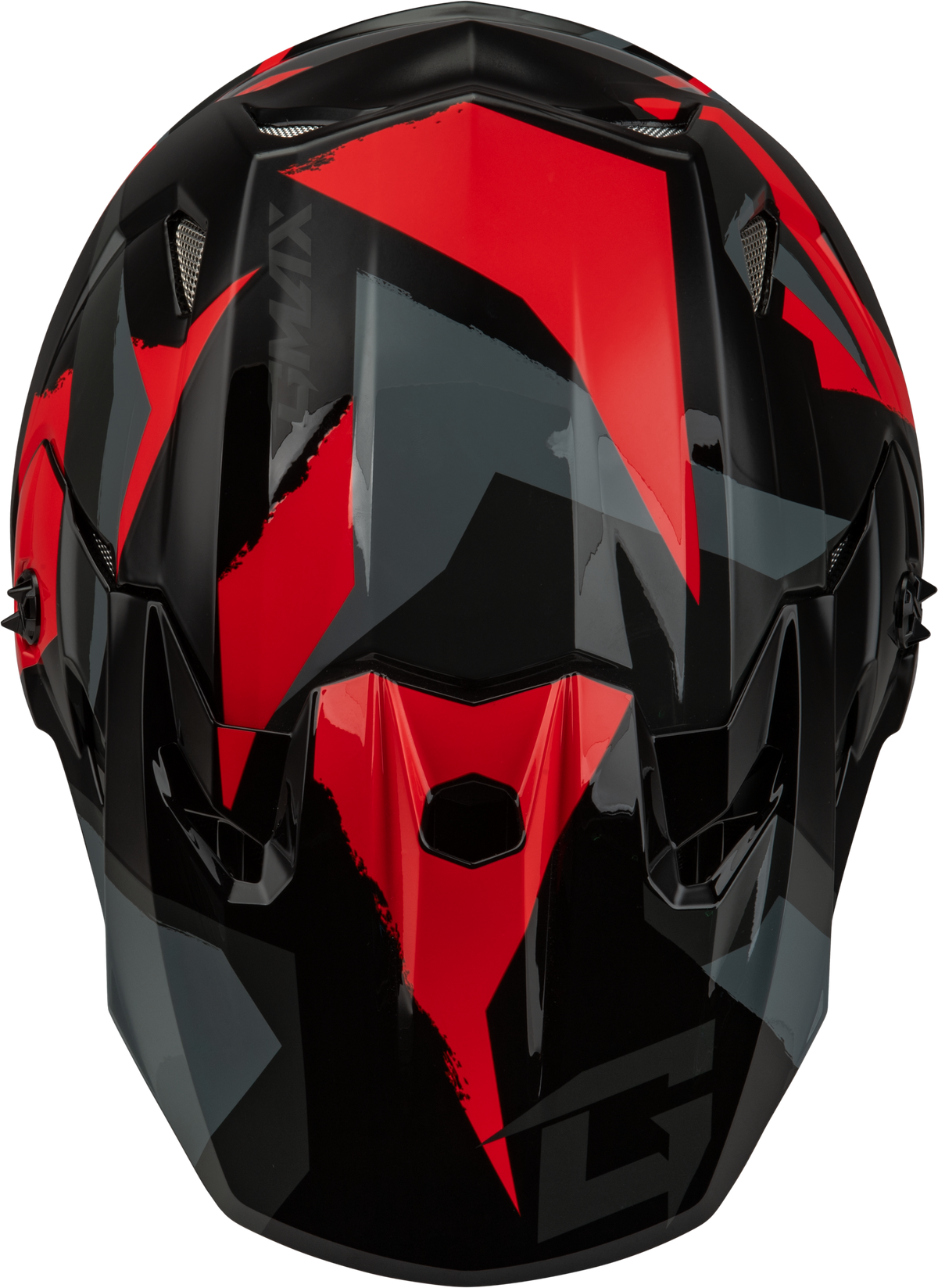 Mx 96 Splinter Helmet Black/Red 2x