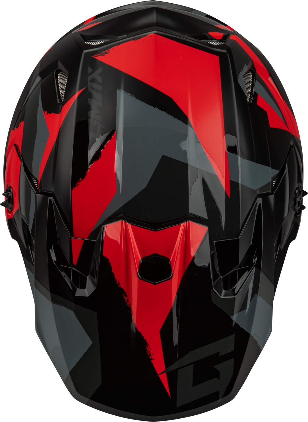 Mx 96 Splinter Helmet Black/Red Sm