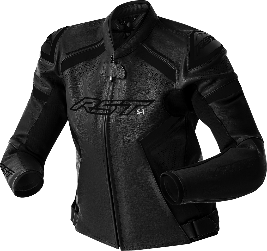 Womens S1 D3o Leather Jacket Black/Black Xl