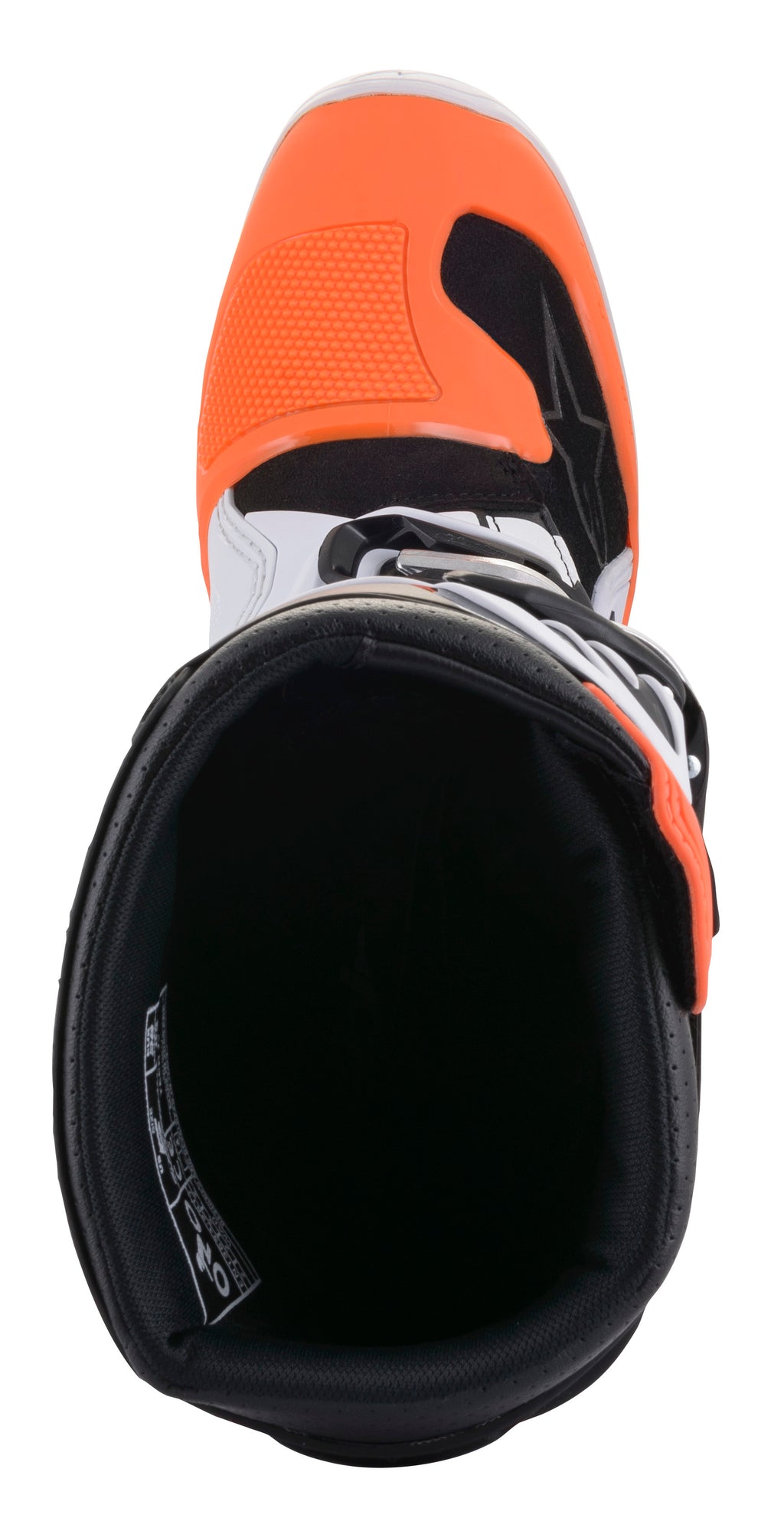 Tech 7s Boots Black/White/ Orange Fluo Sz 08