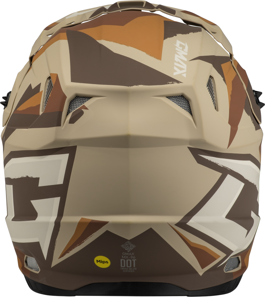 Mx 96 Splinter Helmet Matte Brown/Tan/White  2x