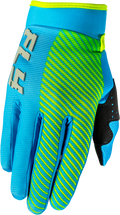 Youth F 16 Gloves Blue/Hi Vis Yxs