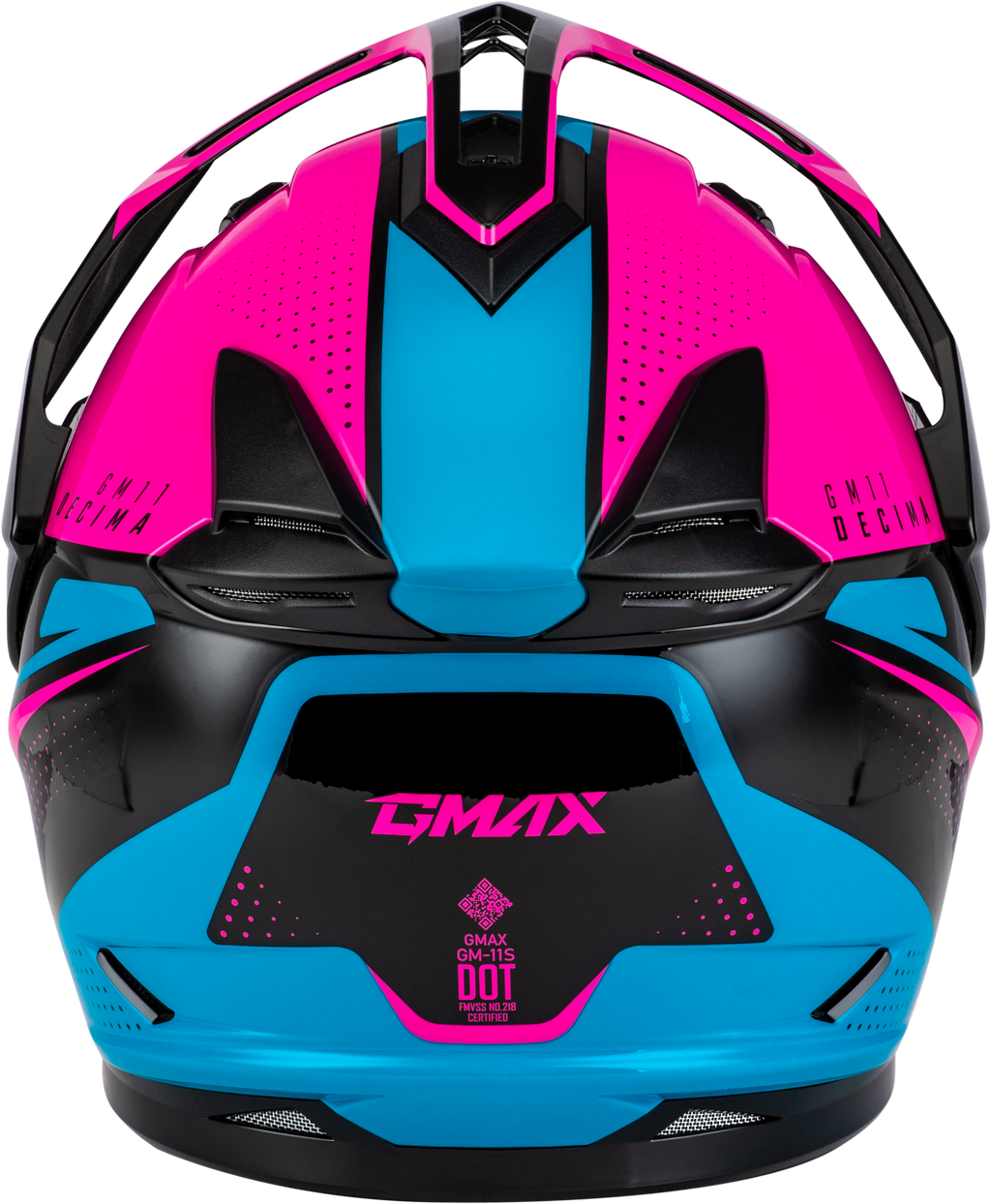 Gm 11 Decima Helmet Black/Pink/Blue Lg