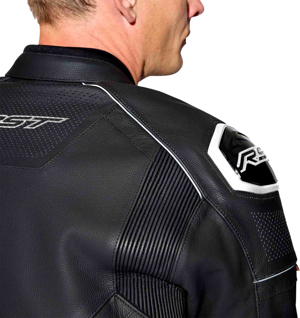 S1 D3o Leather Jacket Blk/Whi Md