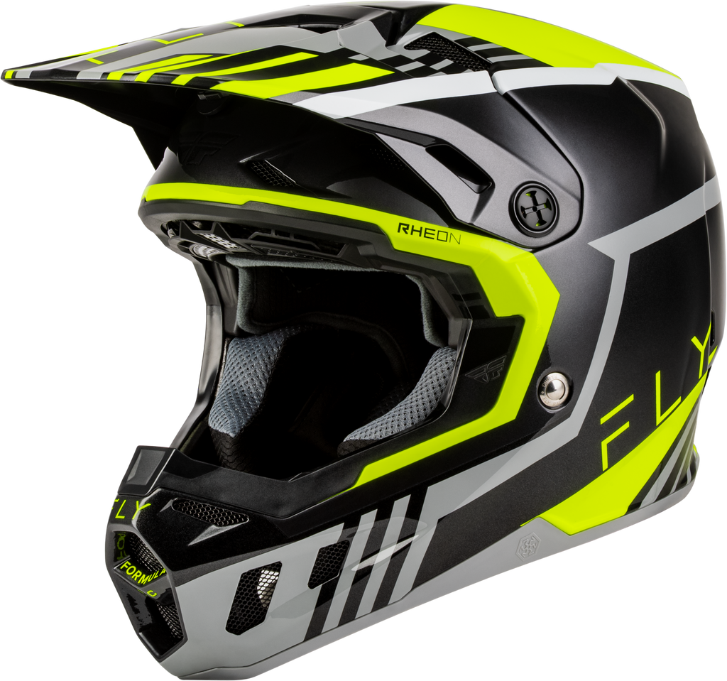 Formula Cc Strike Helmet Grey/Black/Hi Vis Md