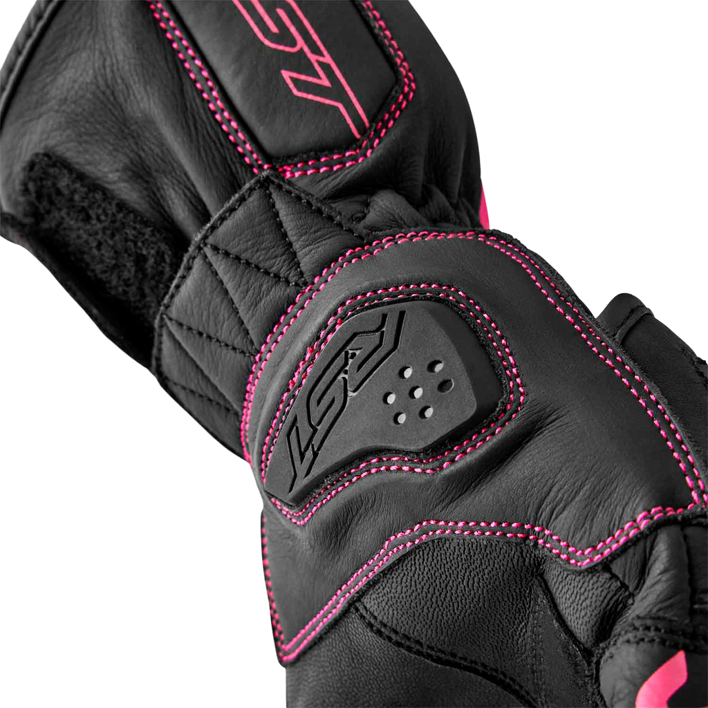 Womens S1 Glove Black/Pink Leather Xl