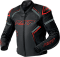S1 D3o Leather Jacket Blk/Gry/Red Sm