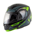 Md 04 Sector Helmet Black/Grn/Wht 2x