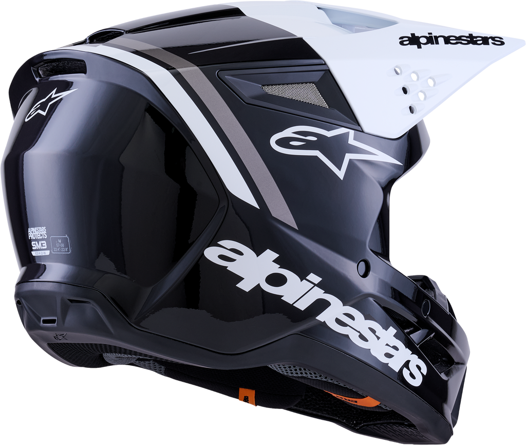 Sm3 Radium Helmet Blk/Wht/Gry Glossy Xl