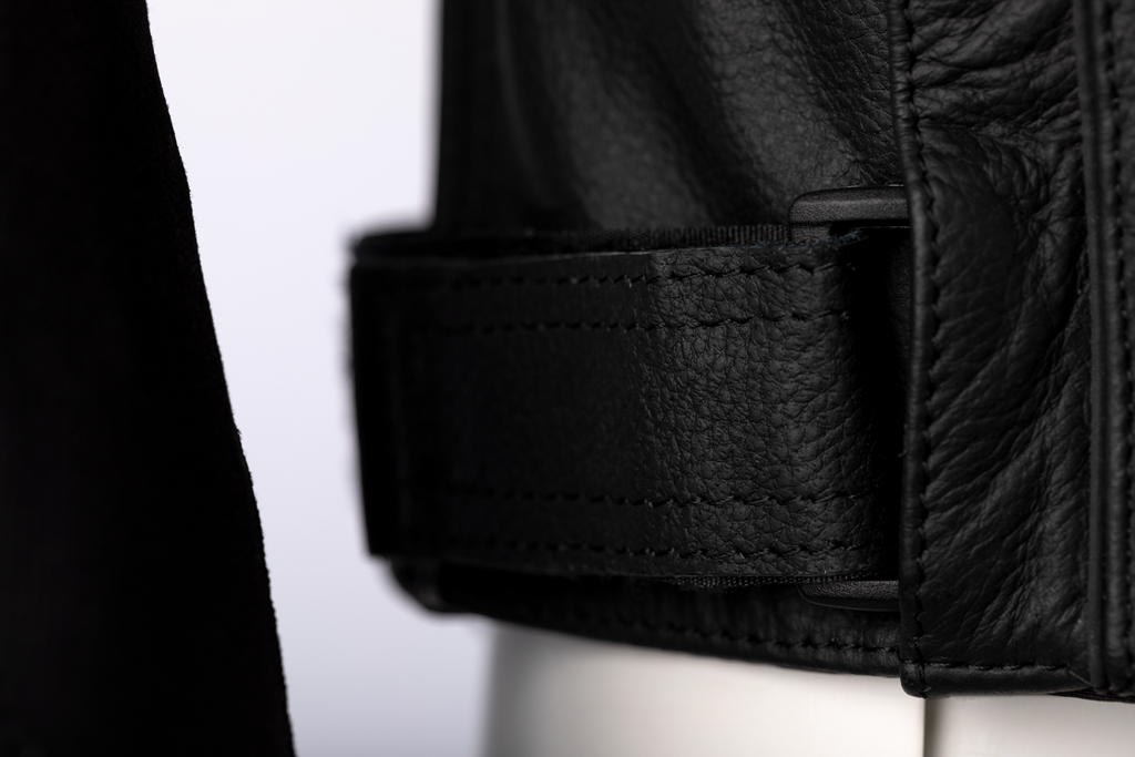 S1 Ce Jacket Black/Black/White Leather Sm