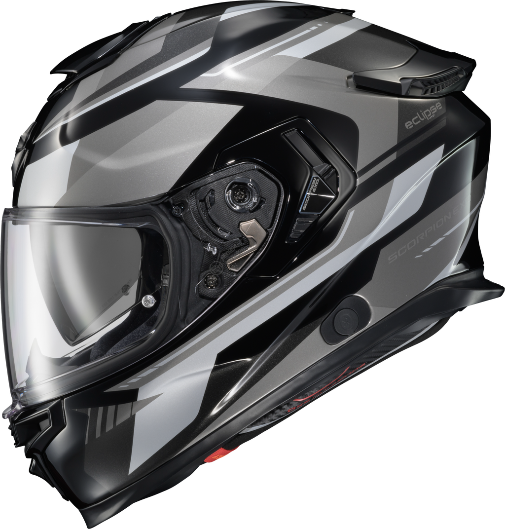 Exo Eclipse Full Face Helmet Lunar White/Black Xl