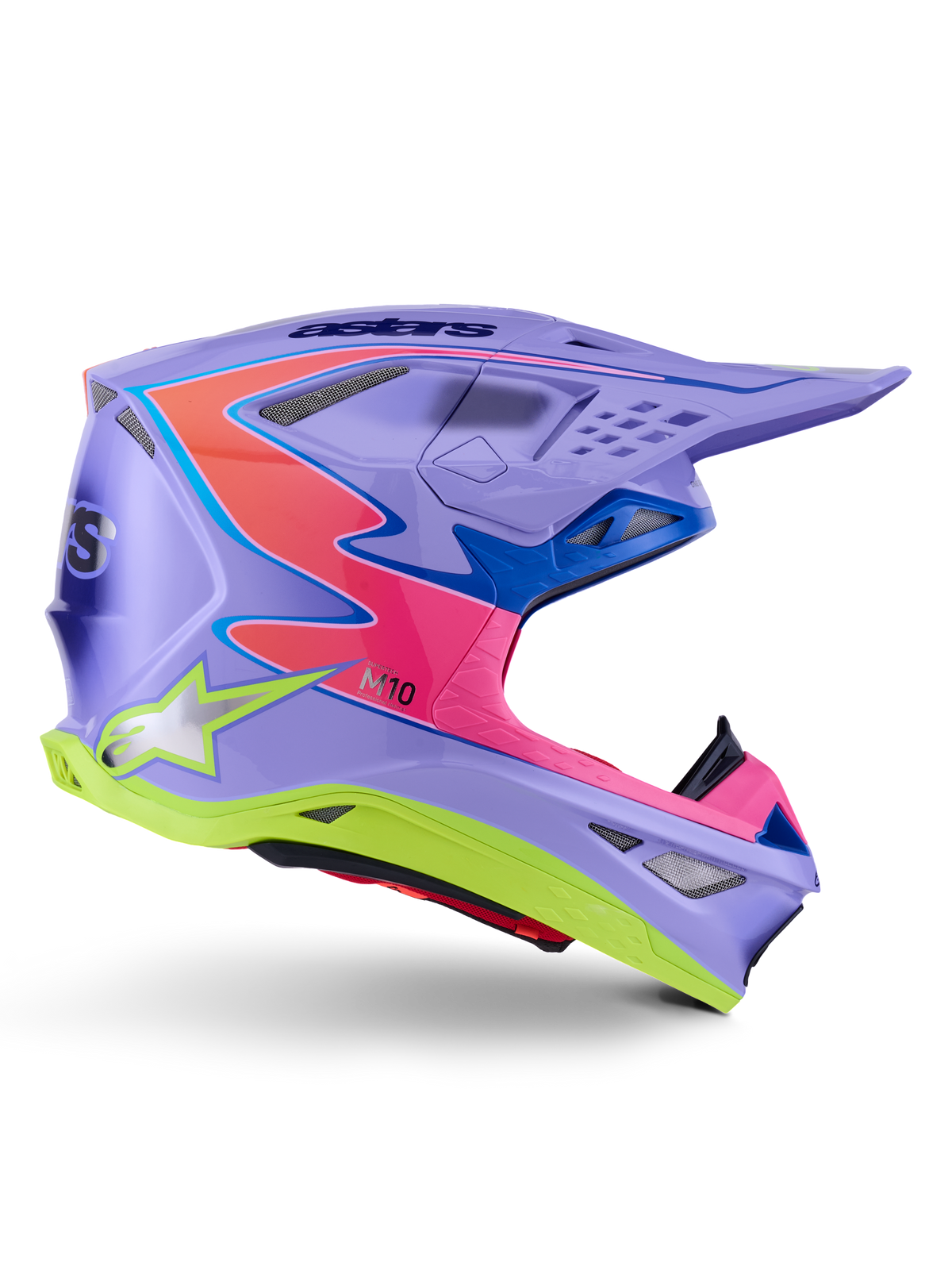 S M10 Jett Lawrence R01 Helmet Purp/Pnk Fluo/Ylw Fluo Gls 2x