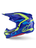 Sm7 Deed Helmet Blue/Ylw Fluo Glossy Lg