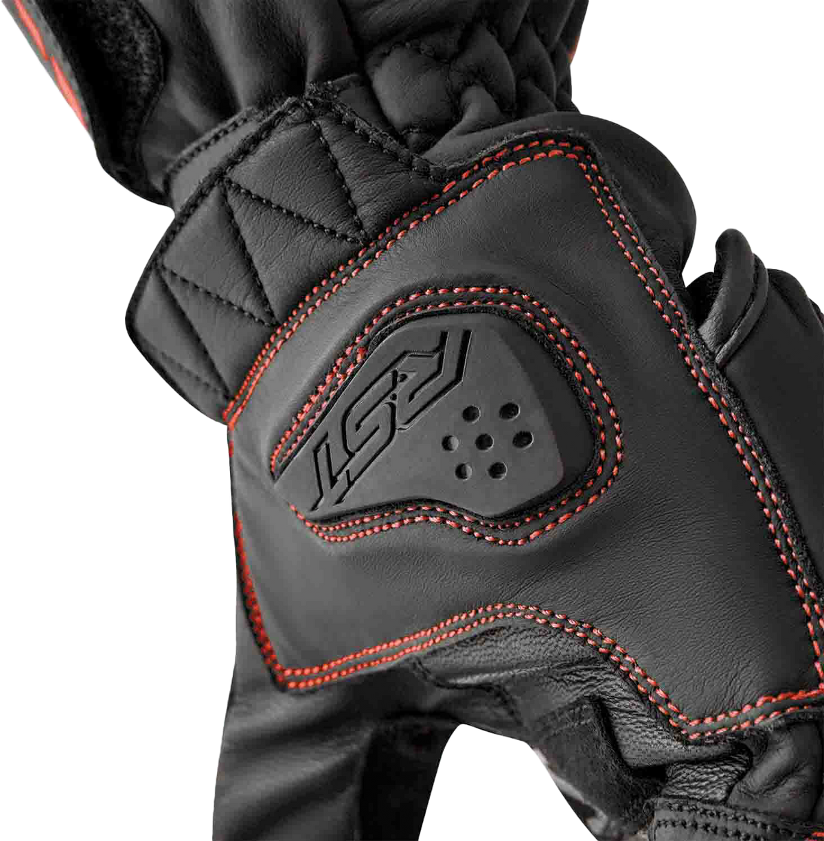 S1 Glove Blk/Red Leather 2xl