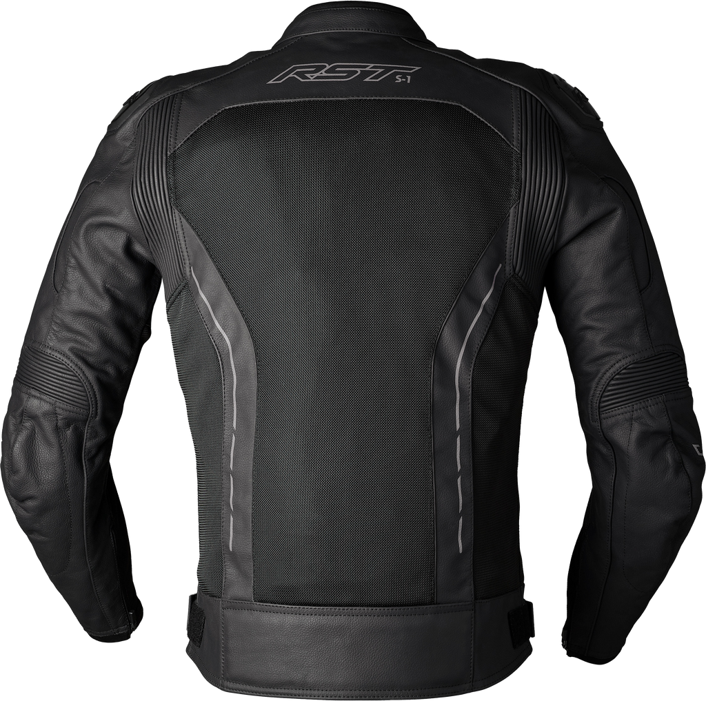 S1 Mesh Ce Jacket Black/Black Leather Sm