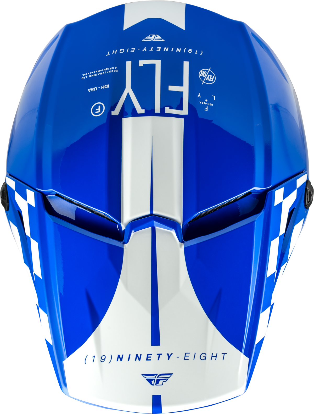 Kinetic Lite Rival Helmet Gloss Blue/White Md