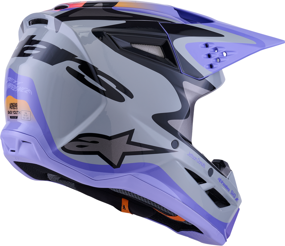 Jettson Sm3 Helmet Gry/Purp/Blk Glossy 2x