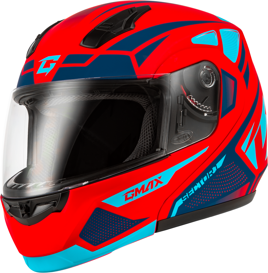 Md 04 Sector Helmet Matte Red/Blue 3x