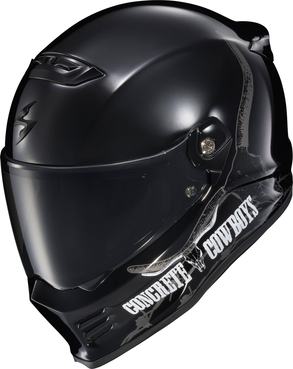 Covert Fx Full Face Helmet Concrete Cowboys Gloss Blk Xl
