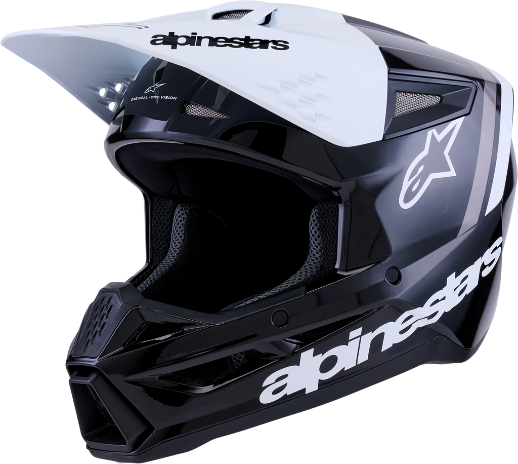 Sm3 Radium Helmet Blk/Wht/Gry Glossy Xl
