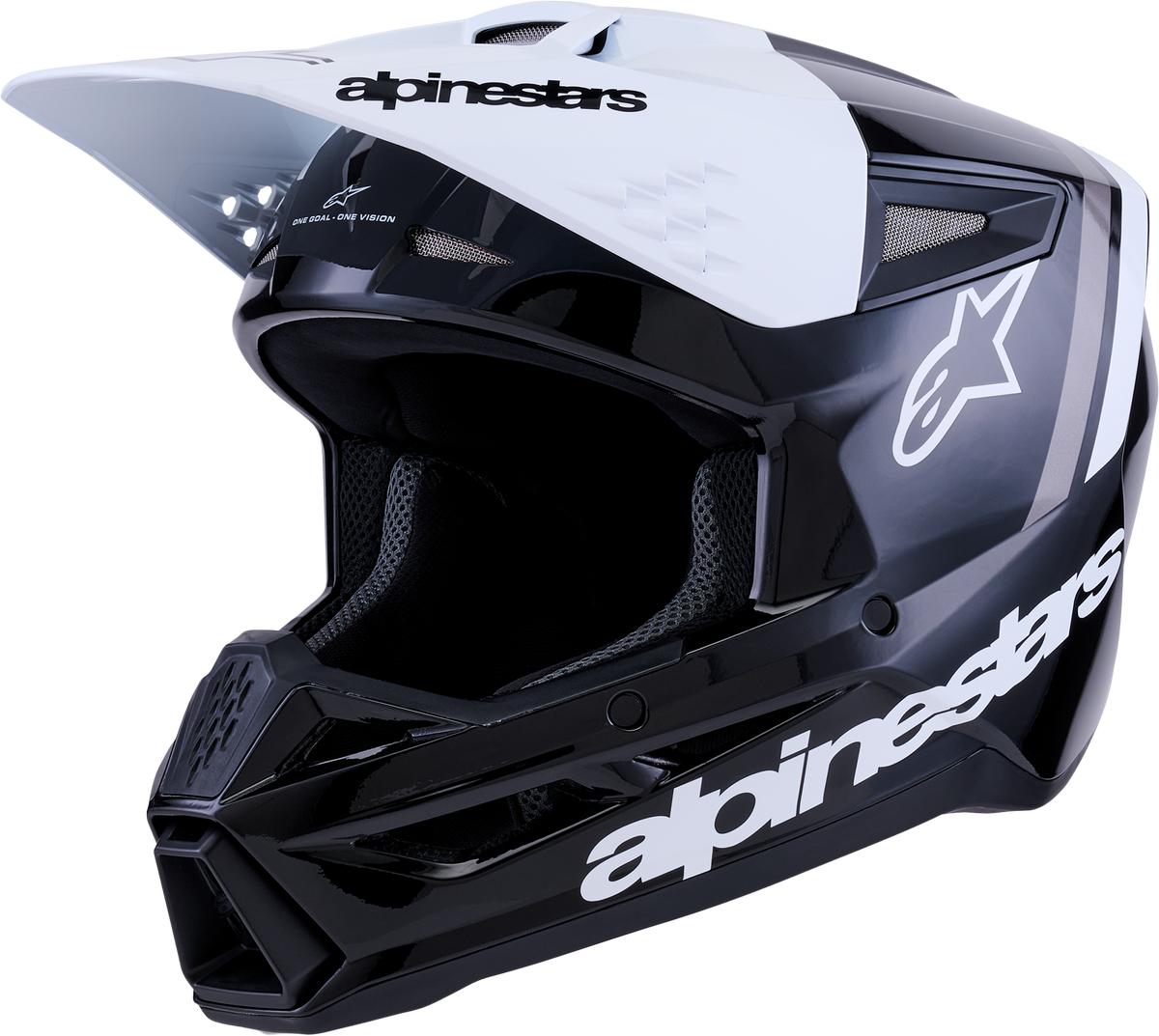 Sm3 Radium Helmet Blk/Wht/Gry Glossy Xl
