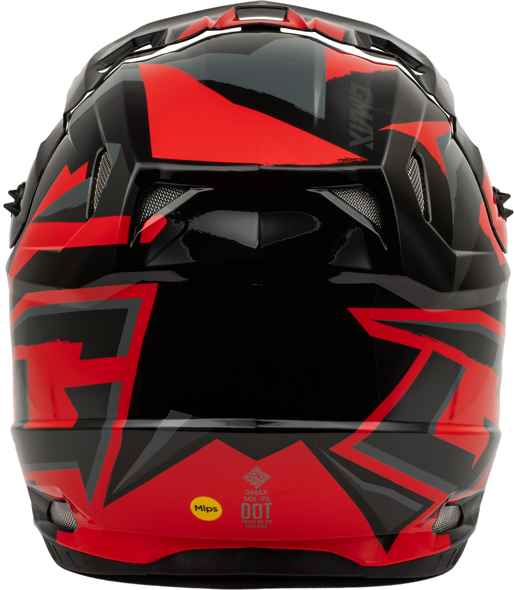 Mx 96 Splinter Helmet Black/Red 2x