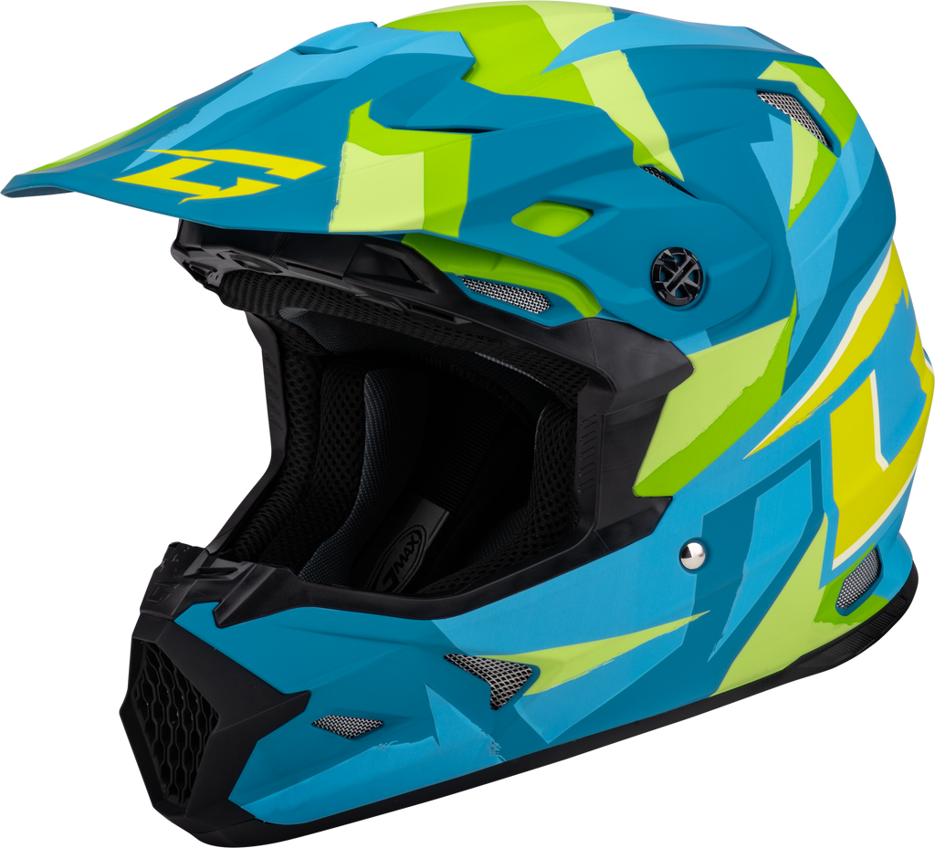 Mx 96 Splinter Helmet Matte Blue/Green Xs
