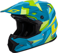 Mx 96 Splinter Helmet Matte Blue/Green Xs
