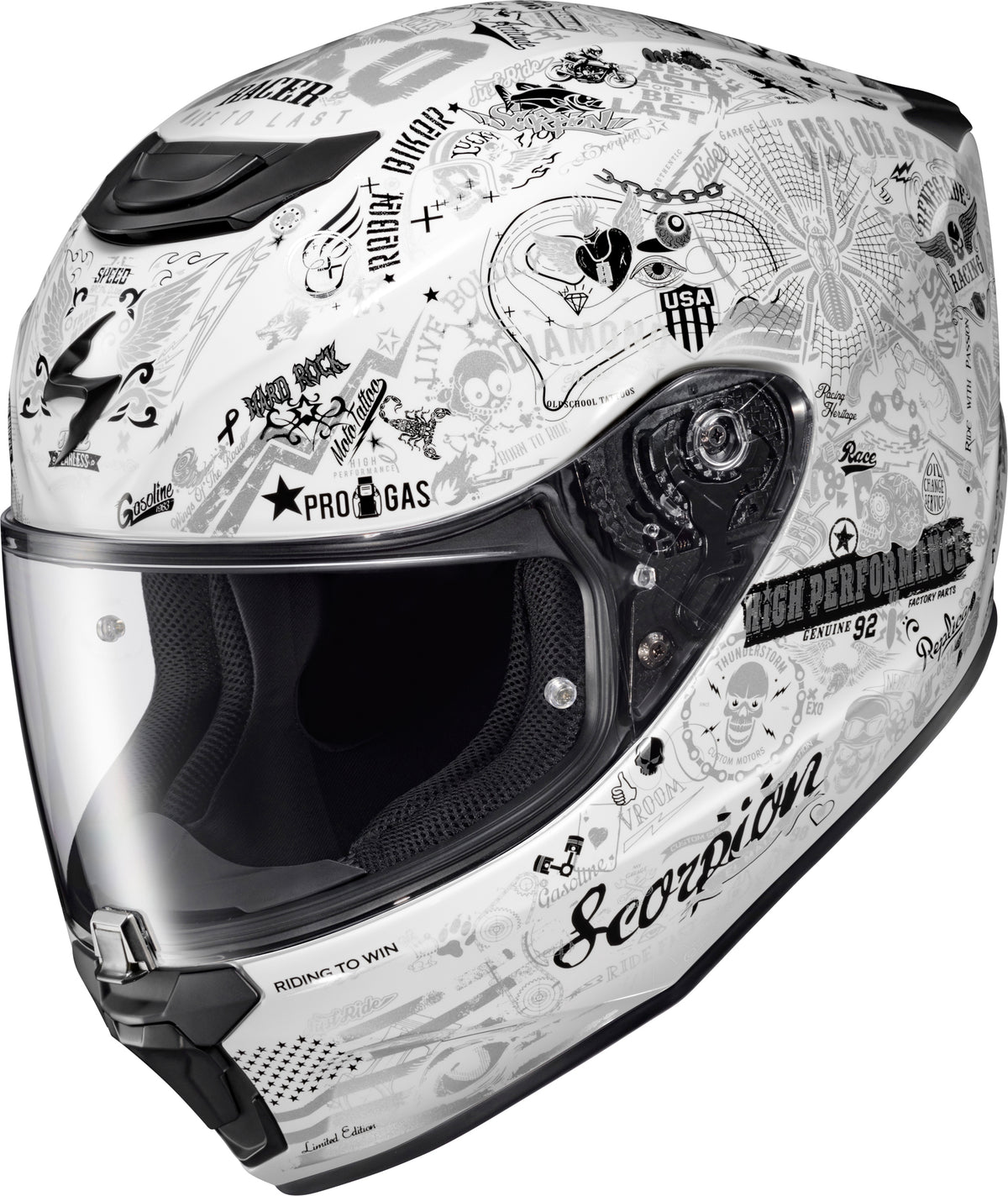 Exo R330 Full Face Helmet Shake 2 White Xl