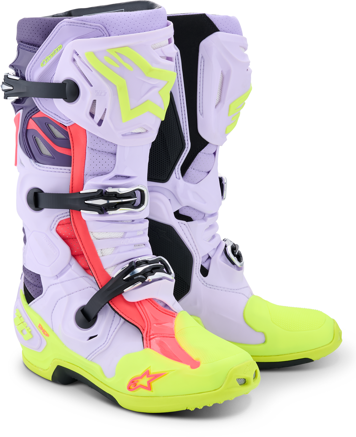 Tech 10 Supervented Purp/Ylw Fluo/Diva Pink 10
