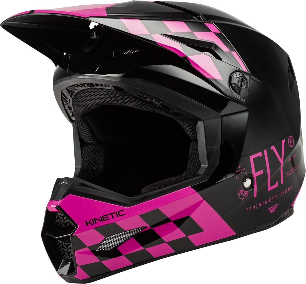 Kinetic Lite Rival Helmet Gloss Black/Pink Xs