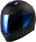 Fly Racing Sentinel Recon Helmet Matte Black/Blue Chrome