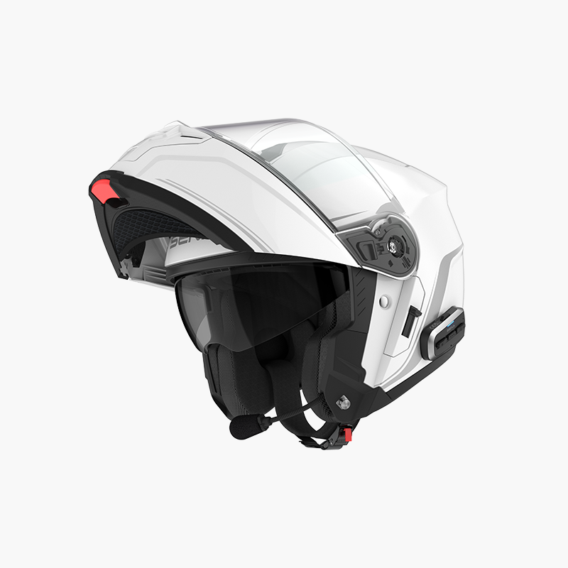 Outrush 2 Flip Up Helmet W/Mesh Glossy White Xl