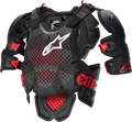 A 10 V2 Full Chest Protector Anthracite/Black/Red Xl/2x