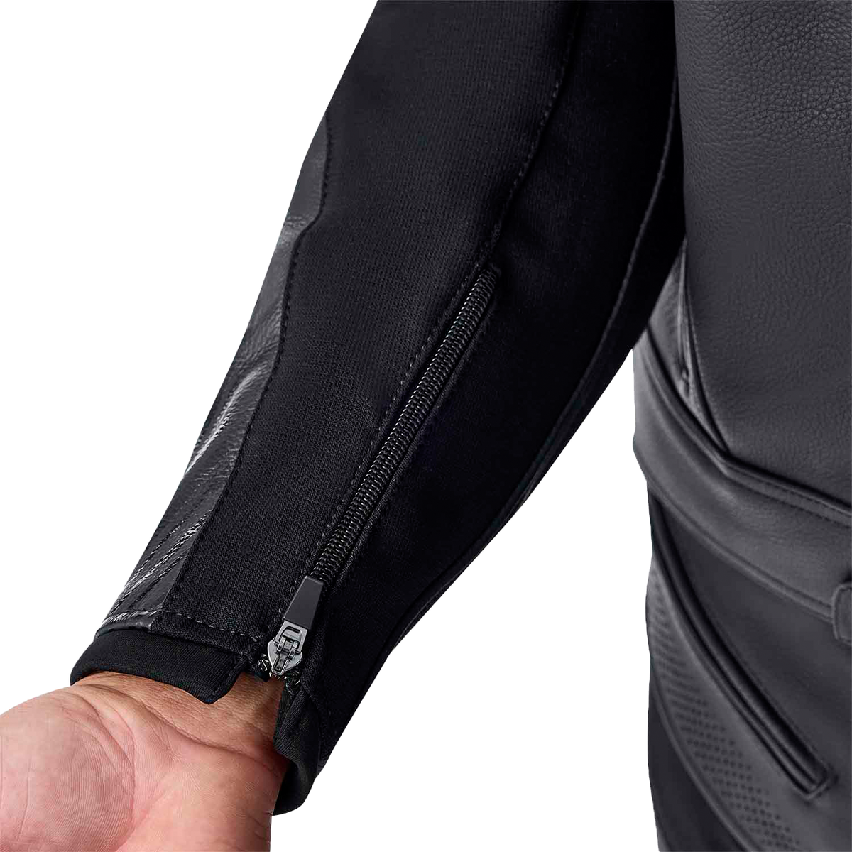 Tractech Evo D3o Jacket Blk/Whi Leather Md