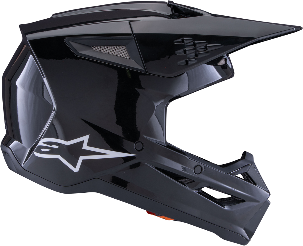 Sm3 Solid Helmet Black Glossy Xl